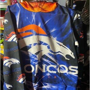 Blue Broncos Hoodie soft material unbranded size M